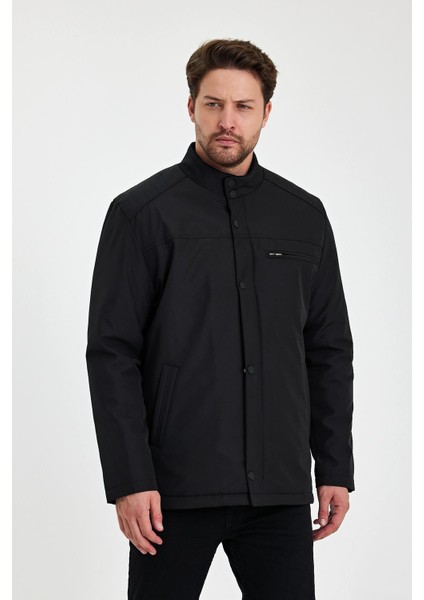 Siyah Içi Kalın Kürklü Klasik Rüzgar ve Su Geçirmez Mont&kaban fırsatları