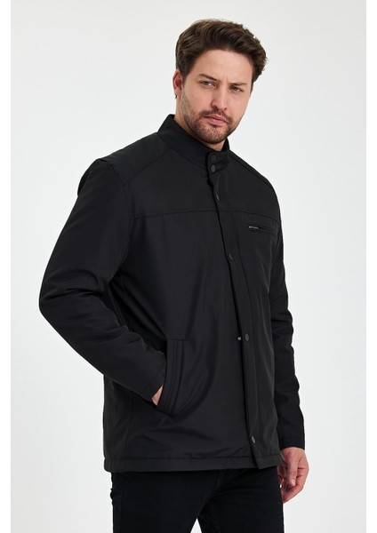 Siyah Içi Kalın Kürklü Klasik Rüzgar ve Su Geçirmez Mont&kaban indirimleri