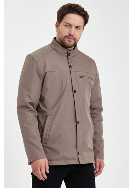 Krem Içi Kalın Kürklü Klasik Rüzgar ve Su Geçirmez Mont&kaban fiyatları