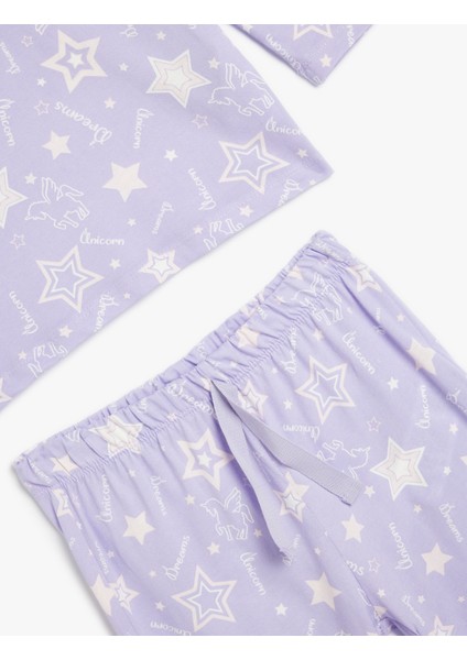 Pijama Takımı Yıldız Baskılı modelleri