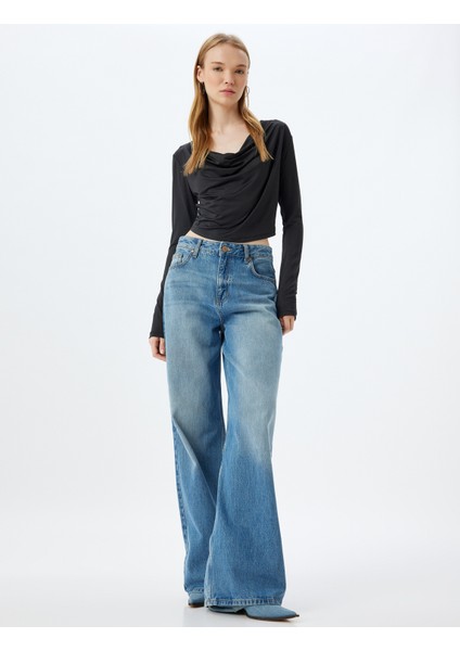 Degaje Yaka Bluz Uzun Kollu Slim Fit fiyatları