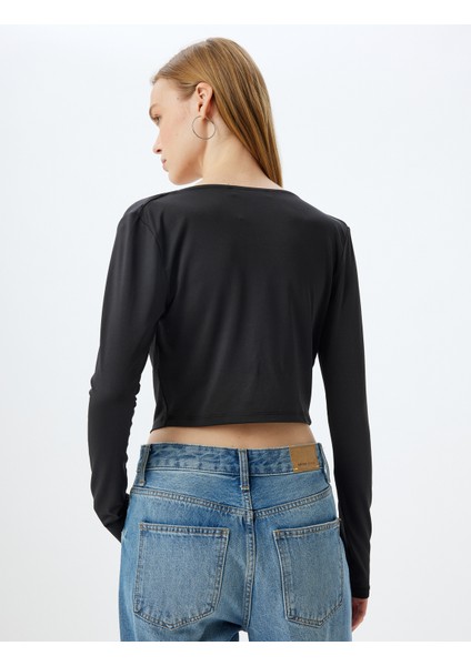 Degaje Yaka Bluz Uzun Kollu Slim Fit fırsatları