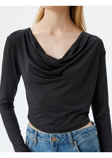 Degaje Yaka Bluz Uzun Kollu Slim Fit indirimleri