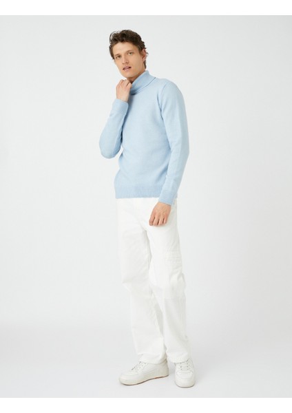 Balıkçı Yaka Kazak Basic Dar Kesim Akrilik Karışımlı fiyatları