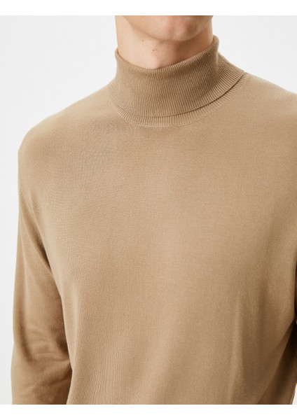 Balıkçı Yaka Kazak Triko Basic Uzun Kollu Viskon Karışımlı indirimleri