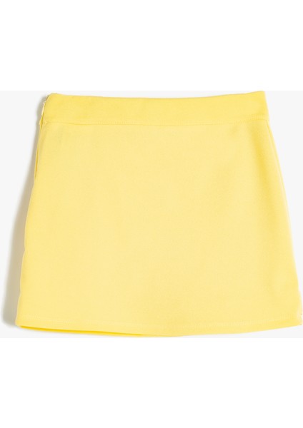 Şort Etek Kruvaze Beli Lastikli Fırfır Detaylı fiyatları