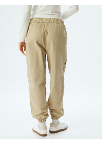 Jogger Pantolon Kargo Cepli Beli Bağcıklı Slim Fit fırsatları