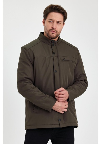 Yeşil Içi Kalın Kürklü Klasik Rüzgar ve Su Geçirmez Mont&kaban modelleri