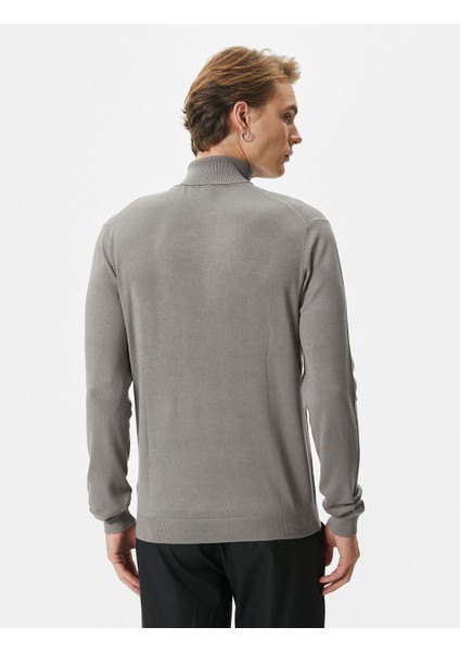 Balıkçı Yaka Kazak Triko Basic Uzun Kollu Viskon Karışımlı fırsatları