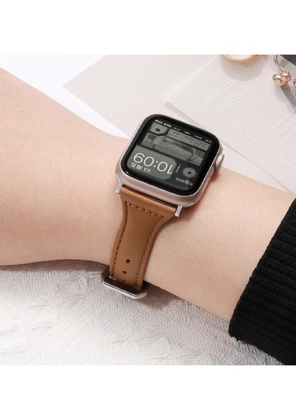 Watch 38-41 Mm Seri 10-42mm Slim Deri Yüksek Kaliteli Zarif Kordon modelleri