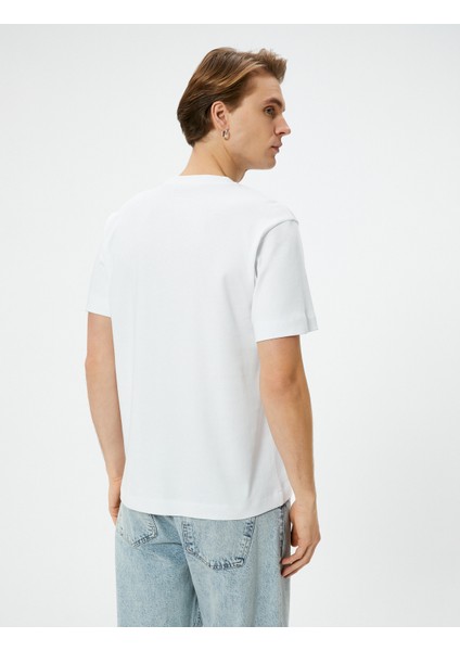 Basic Tişört Cep Detaylı Kısa Kollu Bisiklet Yaka fırsatları