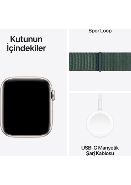 Watch Se Gps 44MM Starlight Aluminium Case With Lake Green Sport Loop