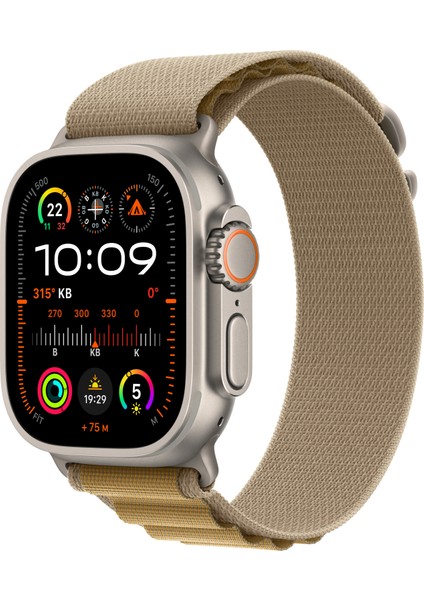 Watch Ultra 2 Gps + Cellular 49MM Natural Titanium Case With Tan Alpine Loop - Medium