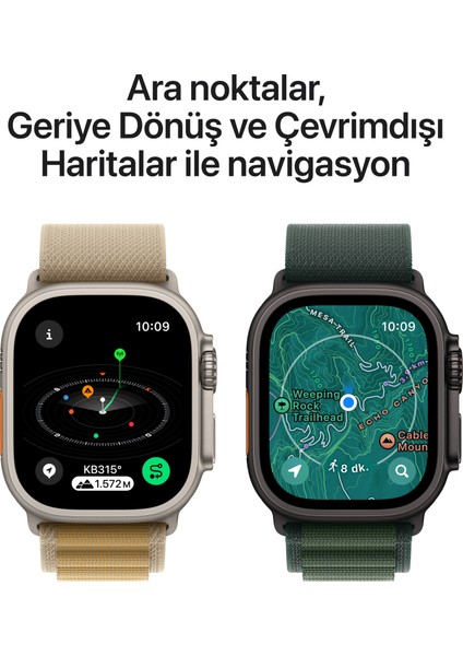 Watch Ultra 2 Gps + Cellular 49MM Natural Titanium Case With Tan Alpine Loop - Medium