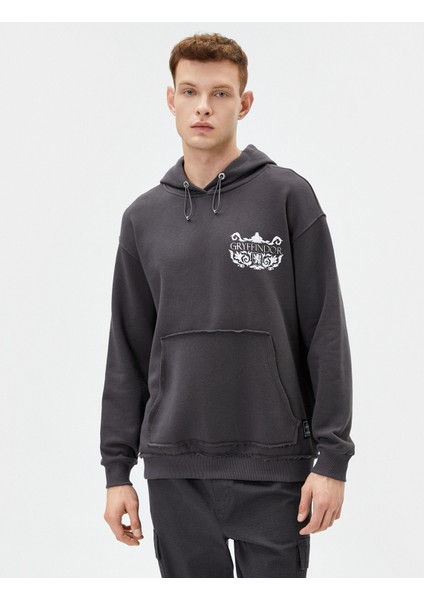 Harry Potter Oversize Kanguru Cepli Hoodie Lisanslı Baskılı