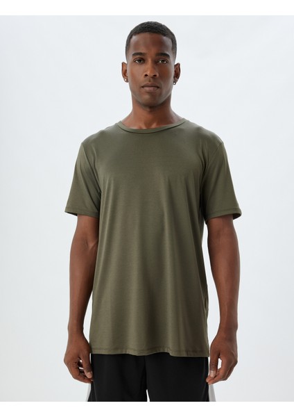 Spor Tişört Basic Kısa Kollu Bisiklet Yaka modelleri