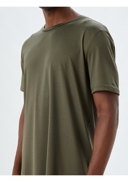 Spor Tişört Basic Kısa Kollu Bisiklet Yaka indirimleri