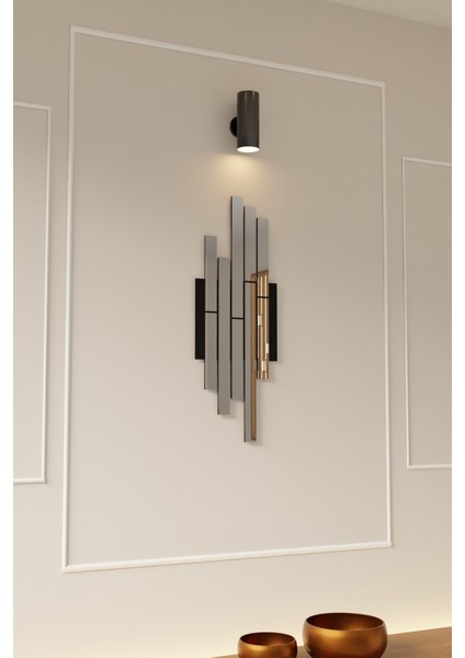 Dekoratif Pleksi Aynalı Minimal Duvar Süsü
