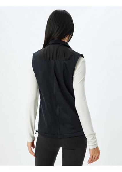Polar Yelek Fermuarlı Cep Detaylı Dik Yaka Rahat Kalıp fırsatları