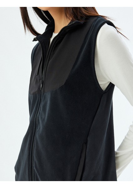 Polar Yelek Fermuarlı Cep Detaylı Dik Yaka Rahat Kalıp indirimleri