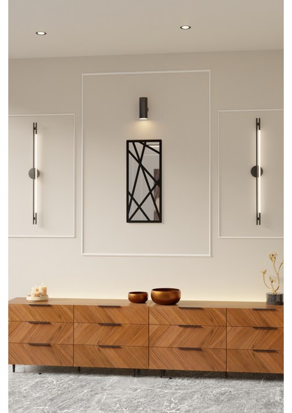 Dekoratif Pleksi Aynalı Minimal Duvar Süsü