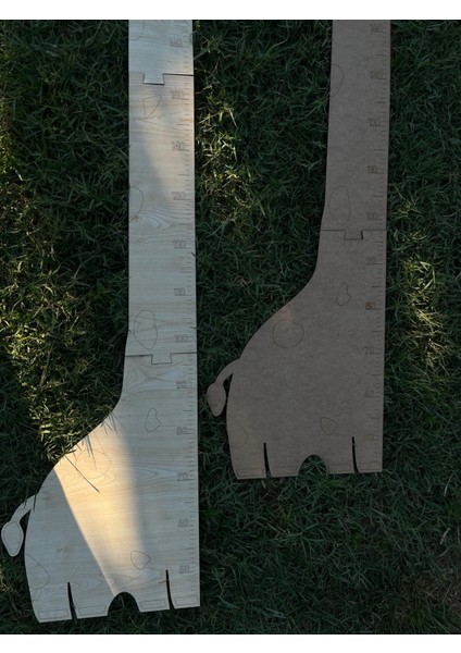 Ahşap Zürafa Boy Çizelgesi (Kahverengi) fırsatları