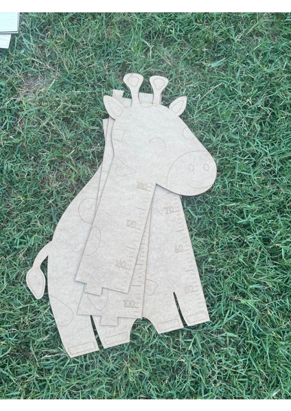 Ahşap Zürafa Boy Çizelgesi (Kahverengi) fiyatları