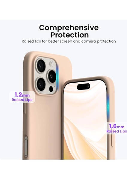 Parmak Izi Bırakmayan Iphone 16 Pro Max Lansman Kılıf Içi Kadife Yumuşak Kılıf Lsr