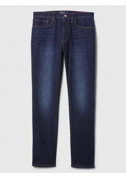 Erkek Koyu Mavi Gapflex Athletic Slim Soft Wear Jean Pantolon fiyatları