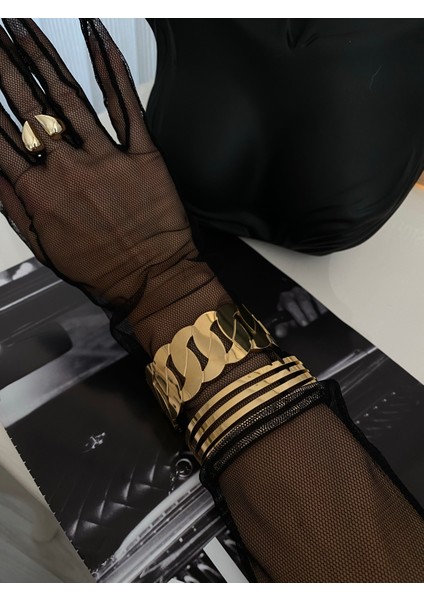 5 Sıralı Çelik Kelepçe Bileklik fırsatları