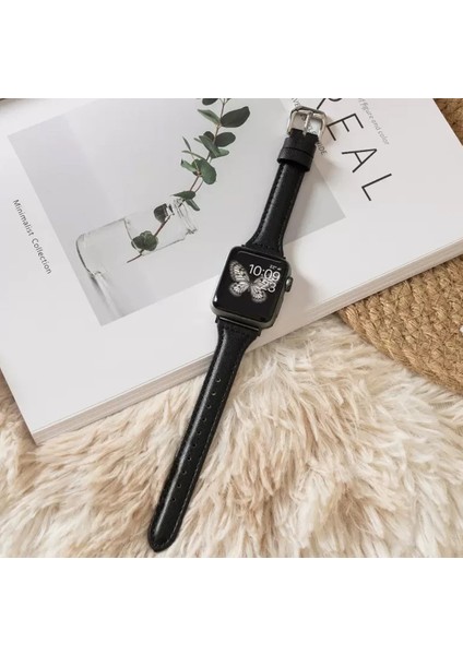 Watch 38-41 Mm Seri 10-42mm Slim Deri Yüksek Kaliteli Zarif Kordon indirimleri