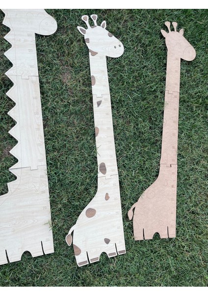 Ahşap Zürafa Boy Çizelgesi (Akçağaç Rengi) fiyatları