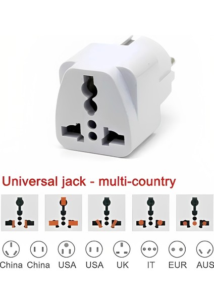 M03 Priz Dönüştürücü/3 Adet/amerikan Tipi Priz Dönüştürücü-Dünya Ülkeler Arası Fiş Çevirici