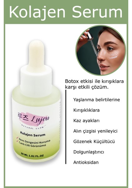 Gözenek Sıkılaştırıcı Anti Ton Eşitleyici, Dolgunlaştırıcı, Sıkılaştırıcı Kolajen Serum modelleri