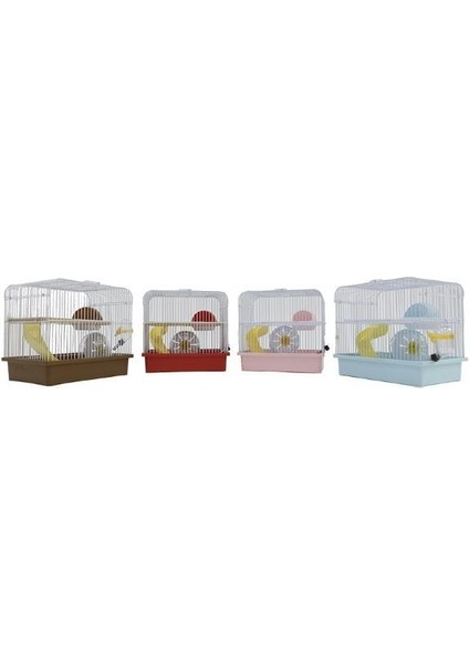 Rahat ve Geniş Oyuncaklı Hamster Kafesi 23x17x24 cm