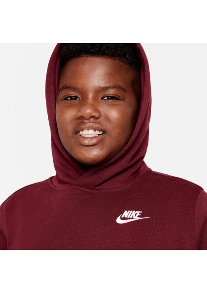 Sportswear Hoodie Club Çocuk Bordo Sweatshirt indirimleri