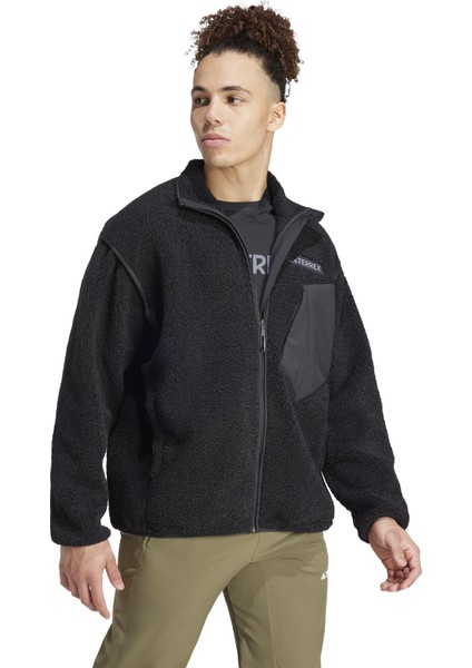 Erkek Siyah Ceket XPL PILE FL JKT IZ4995