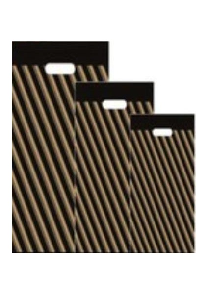 500 Adet No:3 33X45CM Çizgili Takviyeli Mağaza Poşeti Eczane Market Bijuteri Giyim Karışık Desen fırsatları