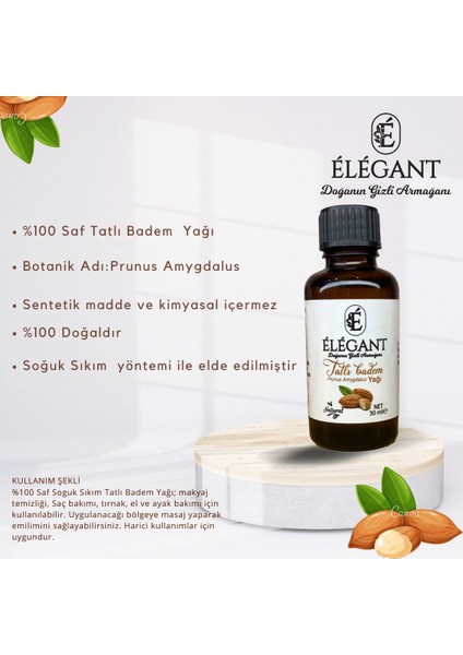 Tatlı Badem Yağı 30 ml