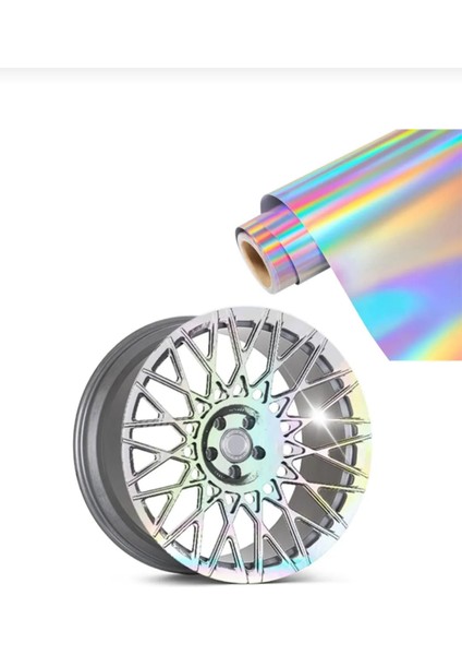 Hologram Bir Araçlık Set (4 Jant Kaplamalık) Folyo (2Adet 50Cmx100m )