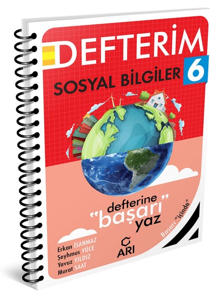 Arı Yayınları 6. Sınıf Sosyal Bilgiler Defterim 2025 Güncel Baskı