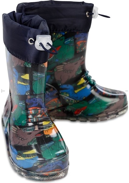 Unisex Dinazor Figürü Desenli Erkek Çocuk Plastik Yağmur Çizmesi Bot fiyatları