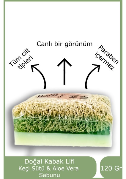 Doğal Kabak Lifli Aloe Vera Ve Keçi Sütlü Sabun fiyatları