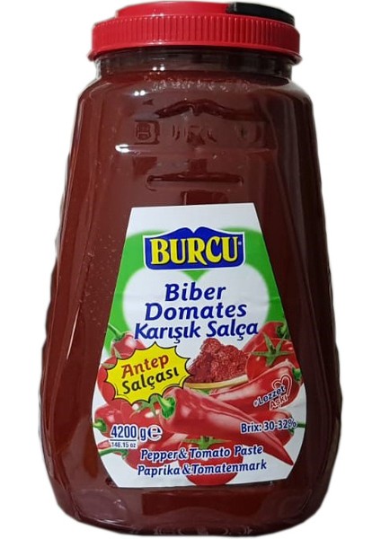 4200 Gram Biber Domates Karışık Salça Antep Tipi