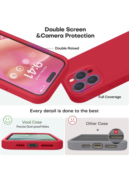 iPhone 15 Pro Kılıf Yüksek Kalite 3D Kamera Korumalı Içi Kadife Lansman Liquid Silikon Kapak modelleri