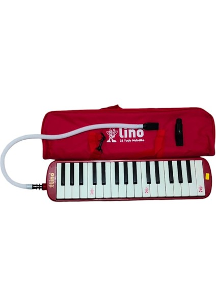 32 Tuşlu Melodika Kırmızı