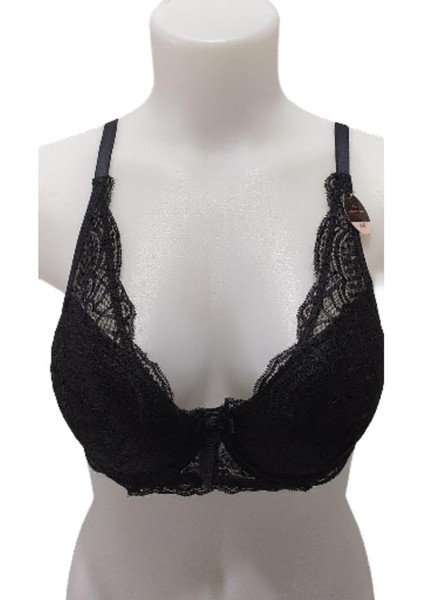 Desteksiz Balenli Dantelli Sütyen