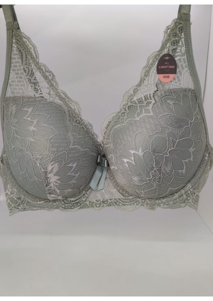 Desteksiz Balenli Dantelli Sütyen