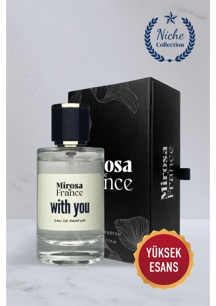 de France With You Niche Collection Yüksek Kalıcı Erkek Parfum EDP Sevgililer Günü Premium Kutu 50ml N503