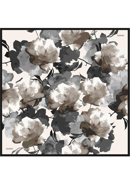 Armine İpek Eşarp Nostalji - 8534-86 Krem Twill